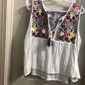 Free People Aztec Flowy Top